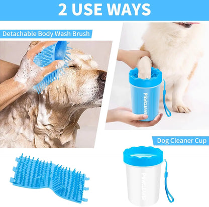 Dog Paw Cleaner, Washer, Buddy Muddy Pet Foot Cleaner for Small Medium Large Breed Dogs/Cats with 3 Absorbent Towels