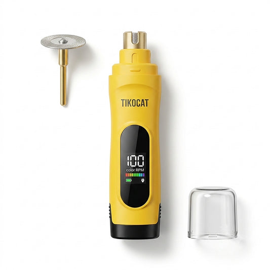 Pawb Quiet Nail Grinder with LED display on white background