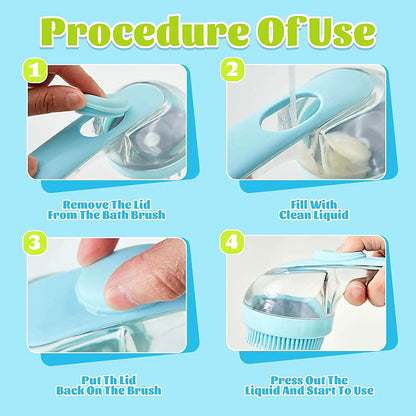 Pawbly Bath Brush ergonomic one-hand grip