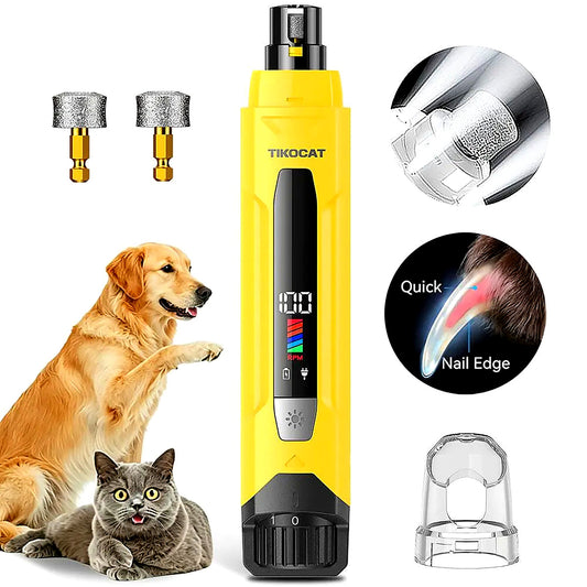 Pawbly Quiet Nail Grinder - stress-free LED nail trimmer for pets